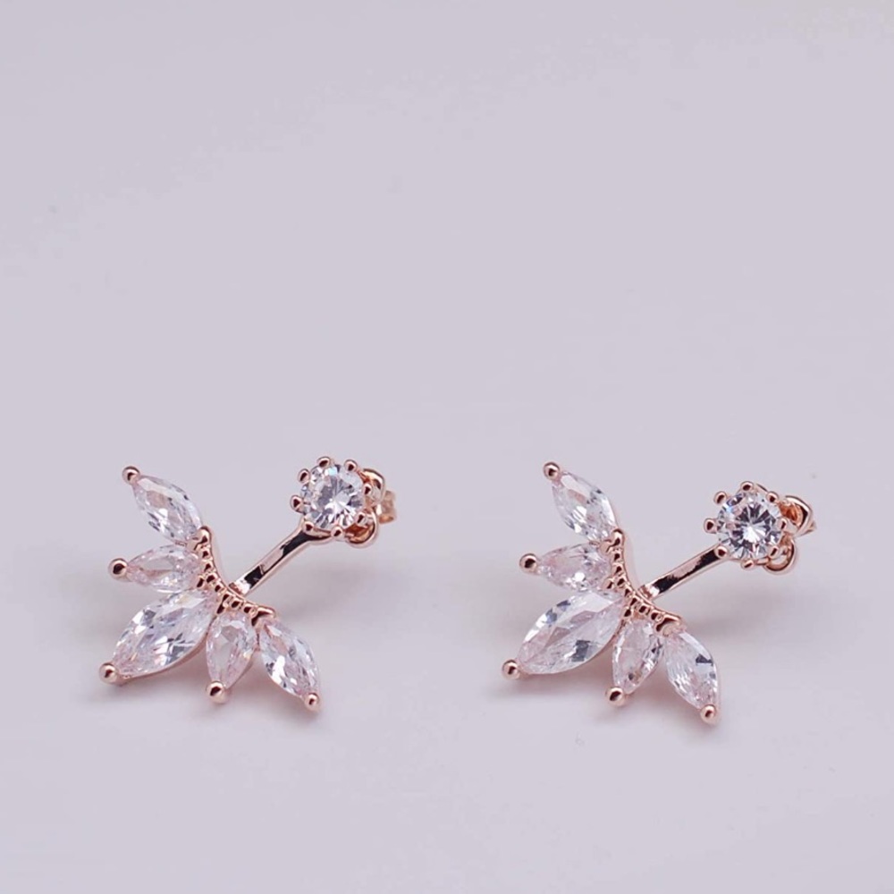 925 Sterling Silver Cubic Zirconia Stud Earring